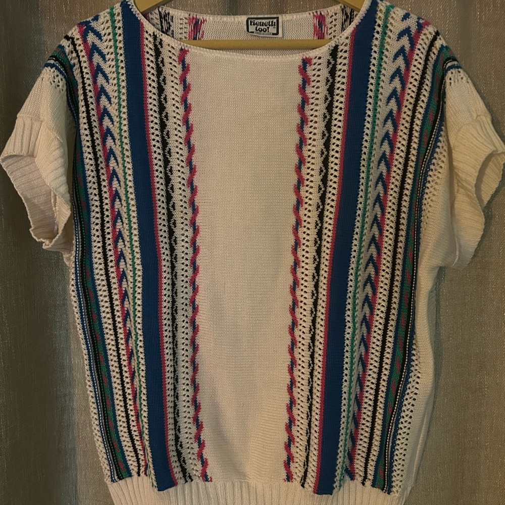 Vintage Keneth Too! Multicolor Knit Top